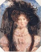 Alfred Eduard Chalon Mrs De Wint oil painting reproduction